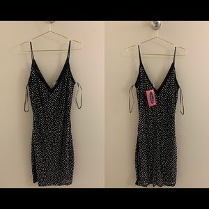 Symphony spaghetti strap mini dress